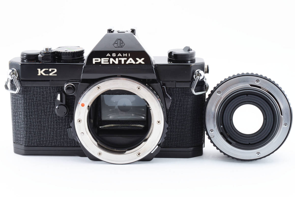 [良品] ペンタックス Pentax K2 35mm 一眼レフフィルムカメラ 黒 Smc Pentax-M 50mm F2 難あり #65586A_画像7