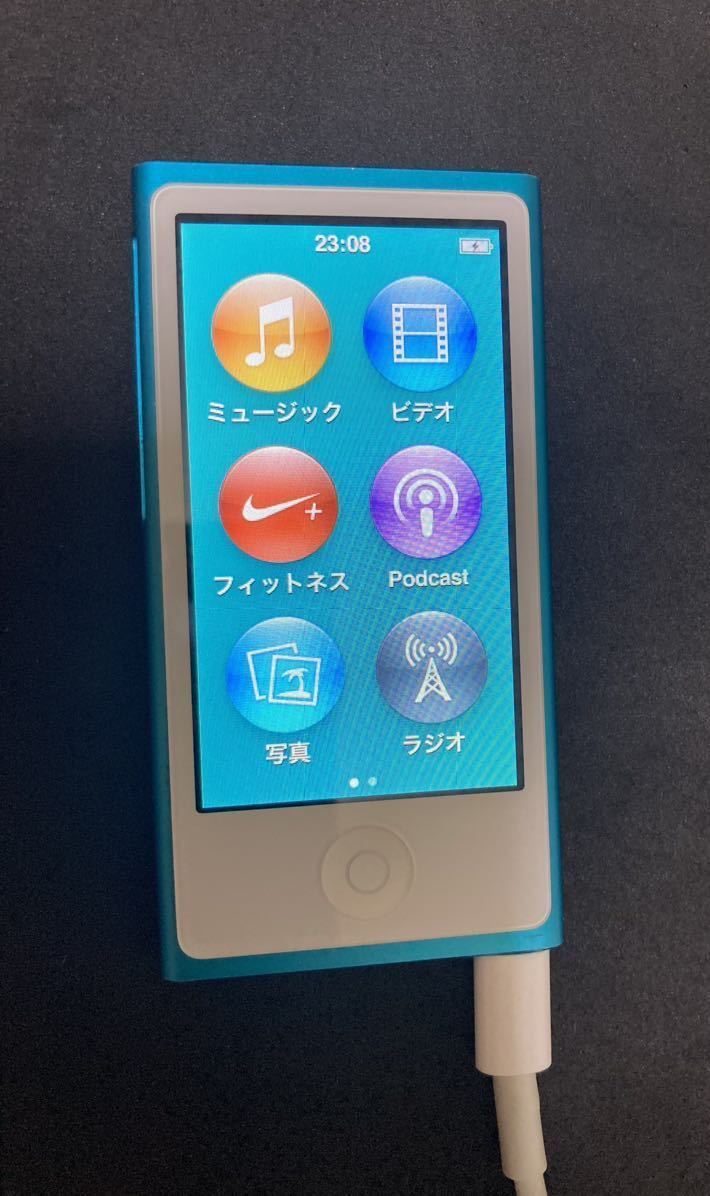 美品】iPod nano 第7世代 16GB ブルー 初期化/復元済み(iPod nano