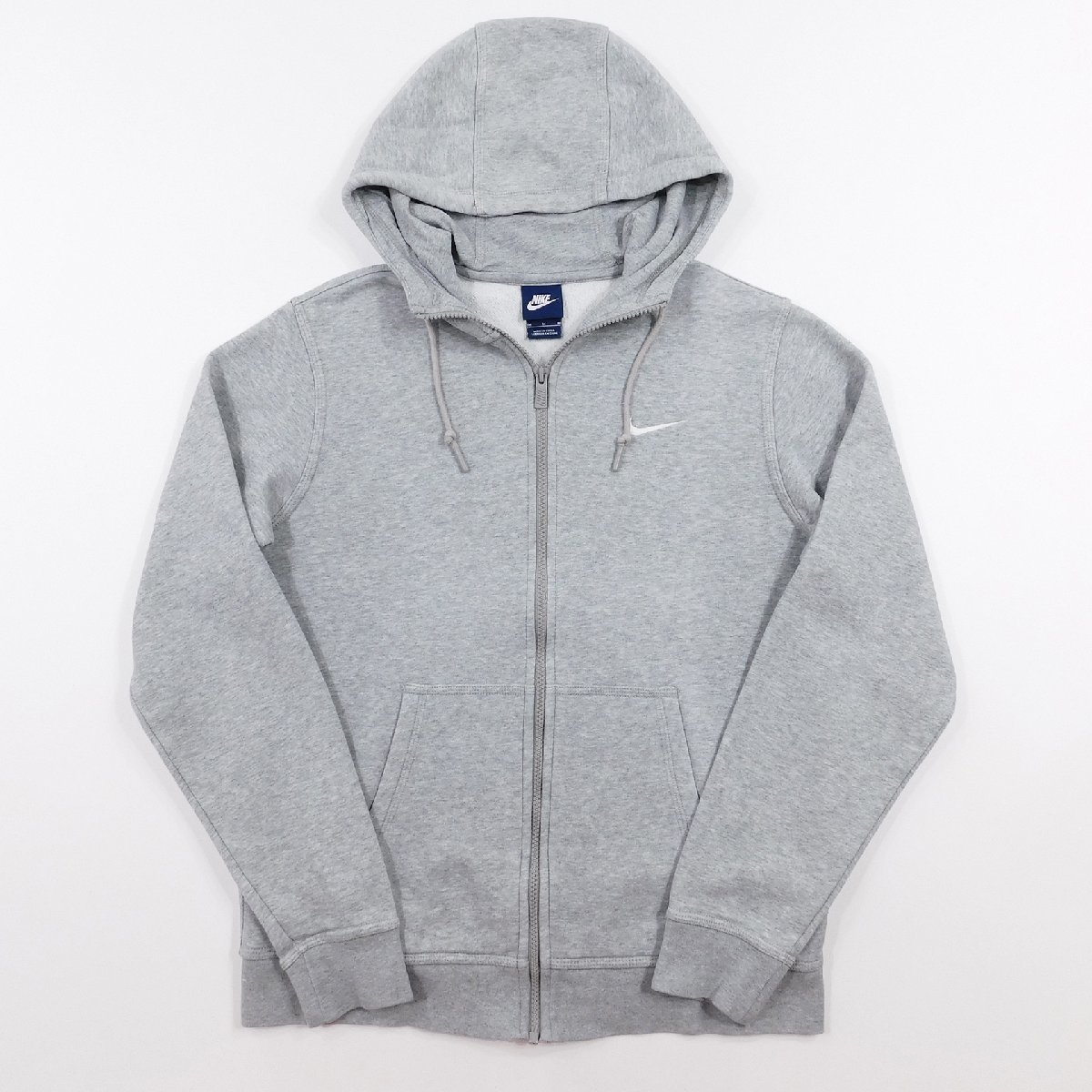 美品 NIKE ナイキ ジップパーカ 905231-063 グレー size M #95539