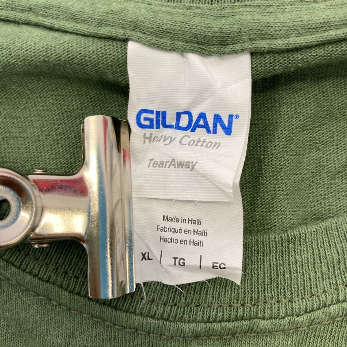 GILDAN 半袖 プリント Tシャツ XL グリーン ホワイト ギルダン ビッグサイズ 工具 ロゴ 古着卸 アメリカ仕入 a508-5039_画像8