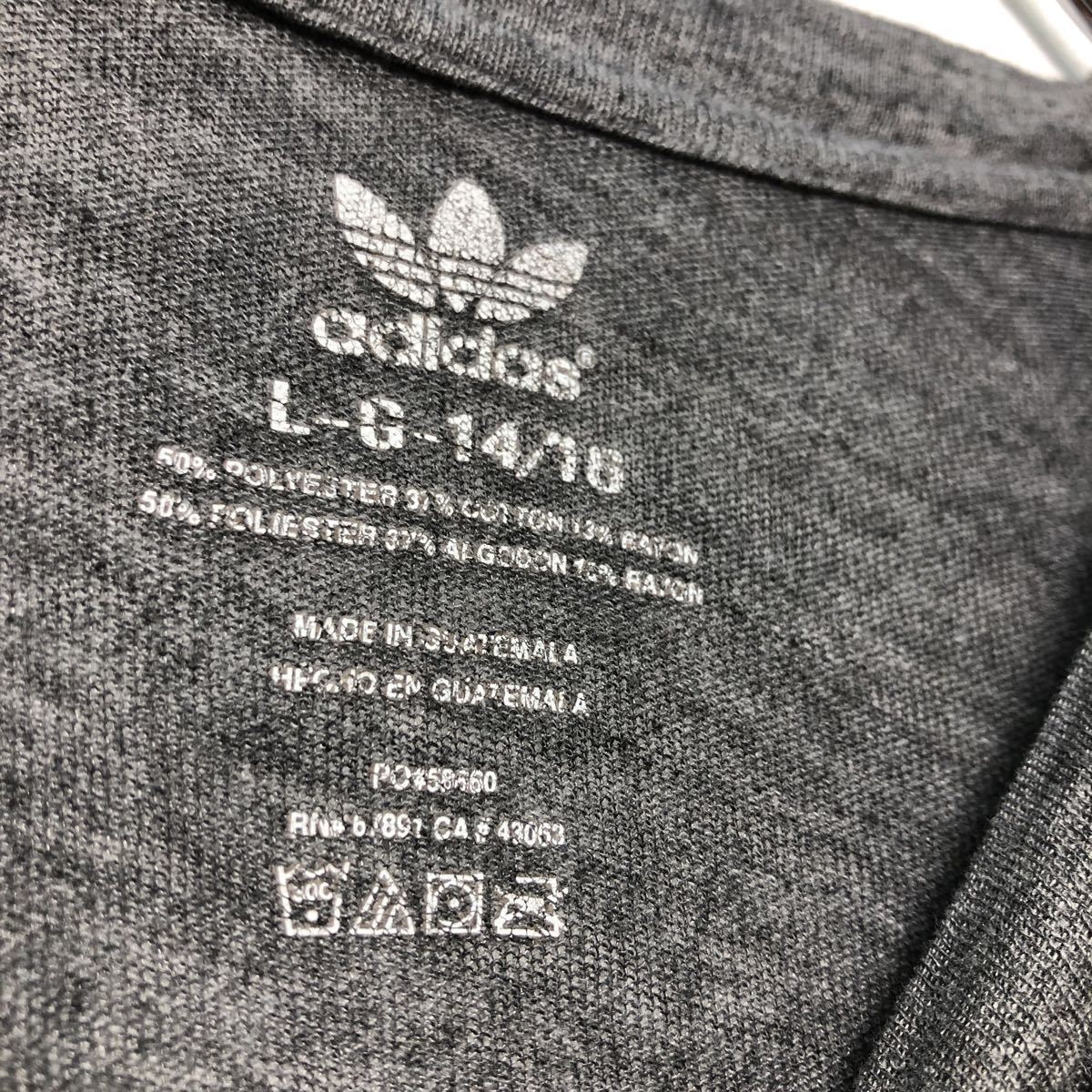 adidas 半袖 プリントTシャツ L グレー イエロー ブルー アディダス 古着卸 アメリカ仕入 a508-5068_画像7