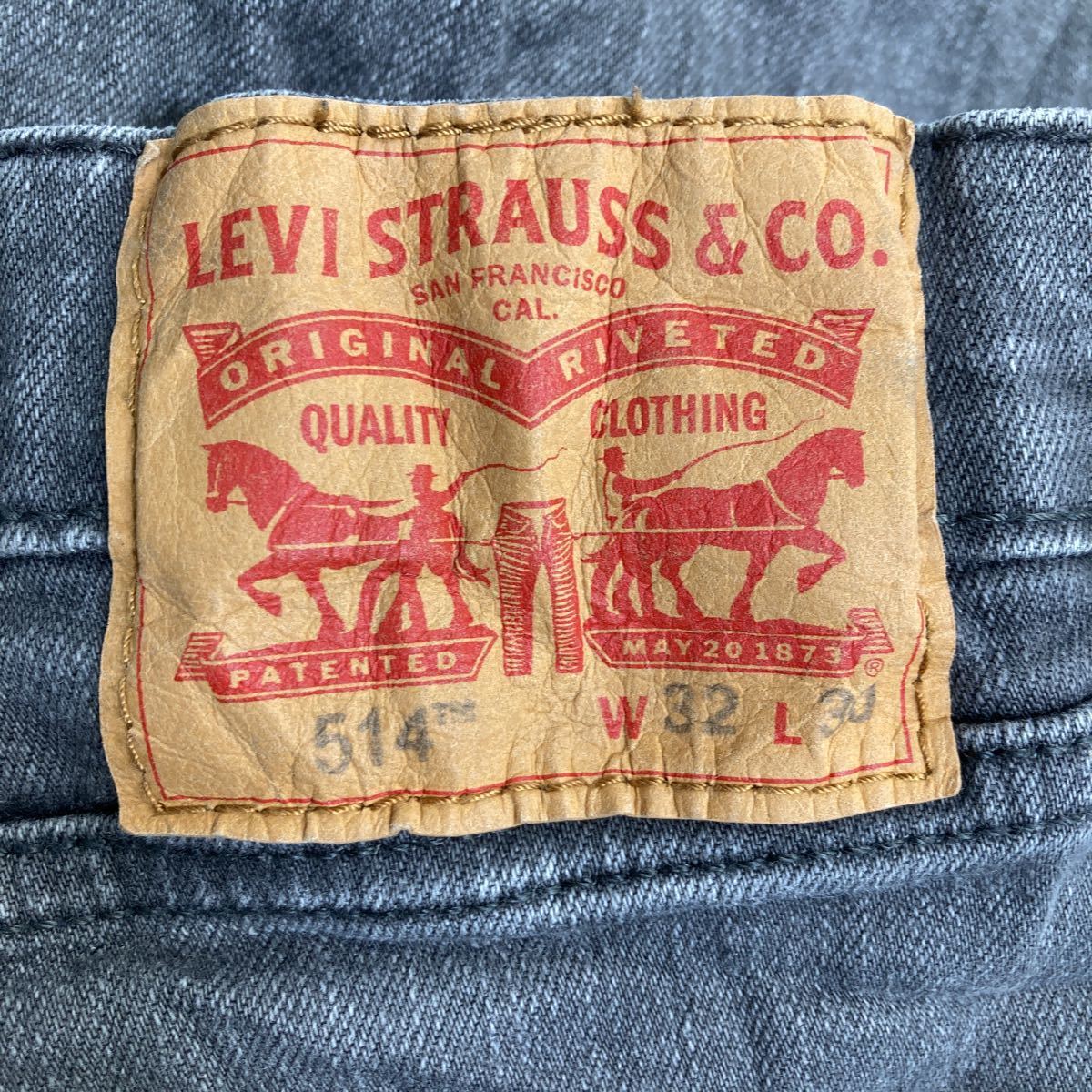 Levi's 514 デニムパンツ W32 リーバイス スリムストレート グレー 古着卸 アメリカ仕入 2308-244_画像7