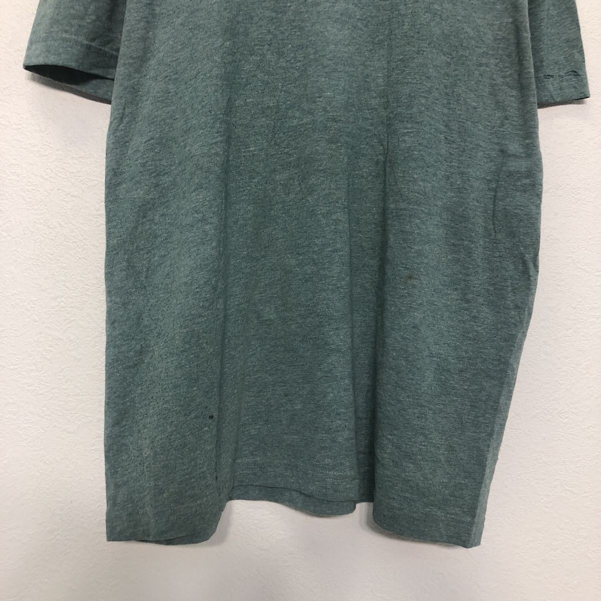 TOMMY HILFIGER 半袖 ロゴ Tシャツ L グリーン トミーヒルフィガー Ｖネック 古着卸 アメリカ仕入 a508-5163_画像3