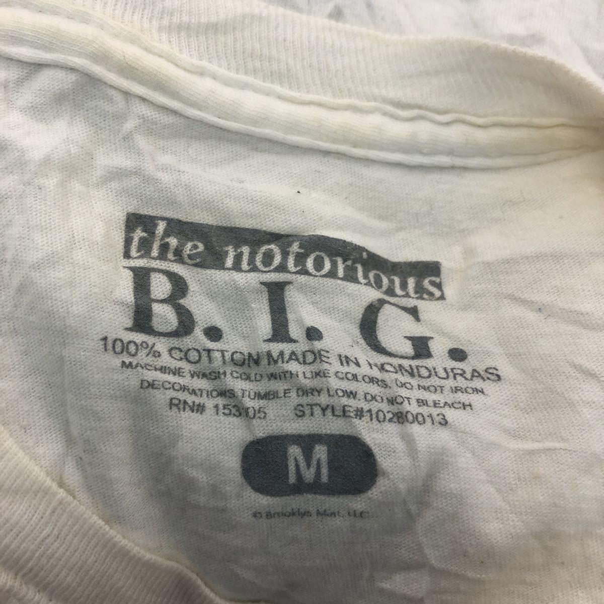 the notorious B.I.G 半袖 プリント Tシャツ M ホワイト ブラック ブルー 黒人男性 サングラス 古着卸 アメリカ仕入 a508-5349_画像9