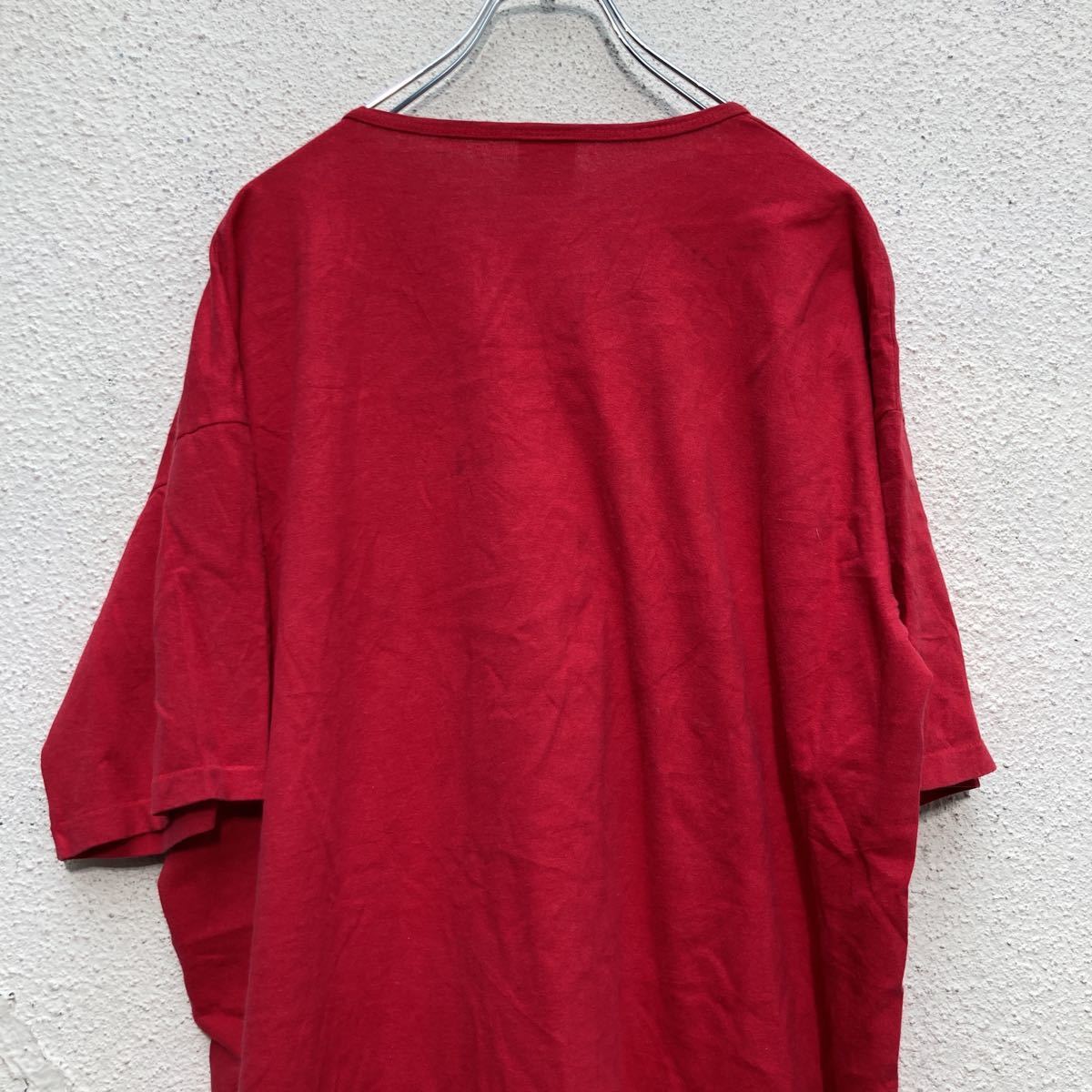 anvil 半袖 プリントTシャツ フリーサイズ アンビル ビッグサイズ USA製 赤 レッド 古着卸 アメリカ仕入 a508-5396_画像5