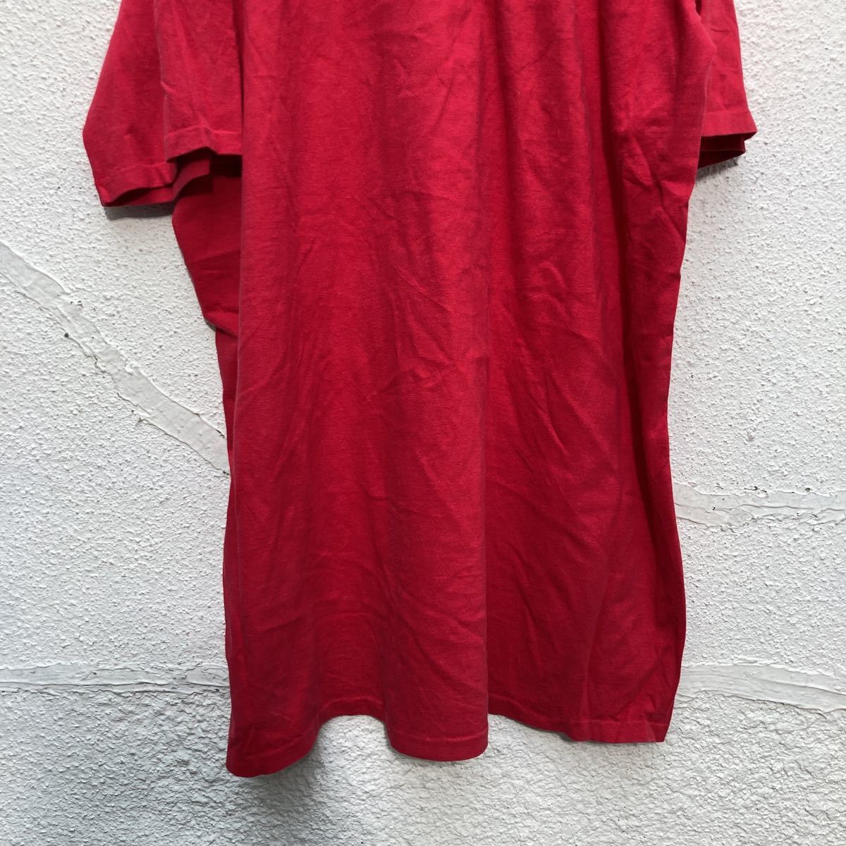 anvil 半袖 プリントTシャツ フリーサイズ アンビル ビッグサイズ USA製 赤 レッド 古着卸 アメリカ仕入 a508-5396_画像6