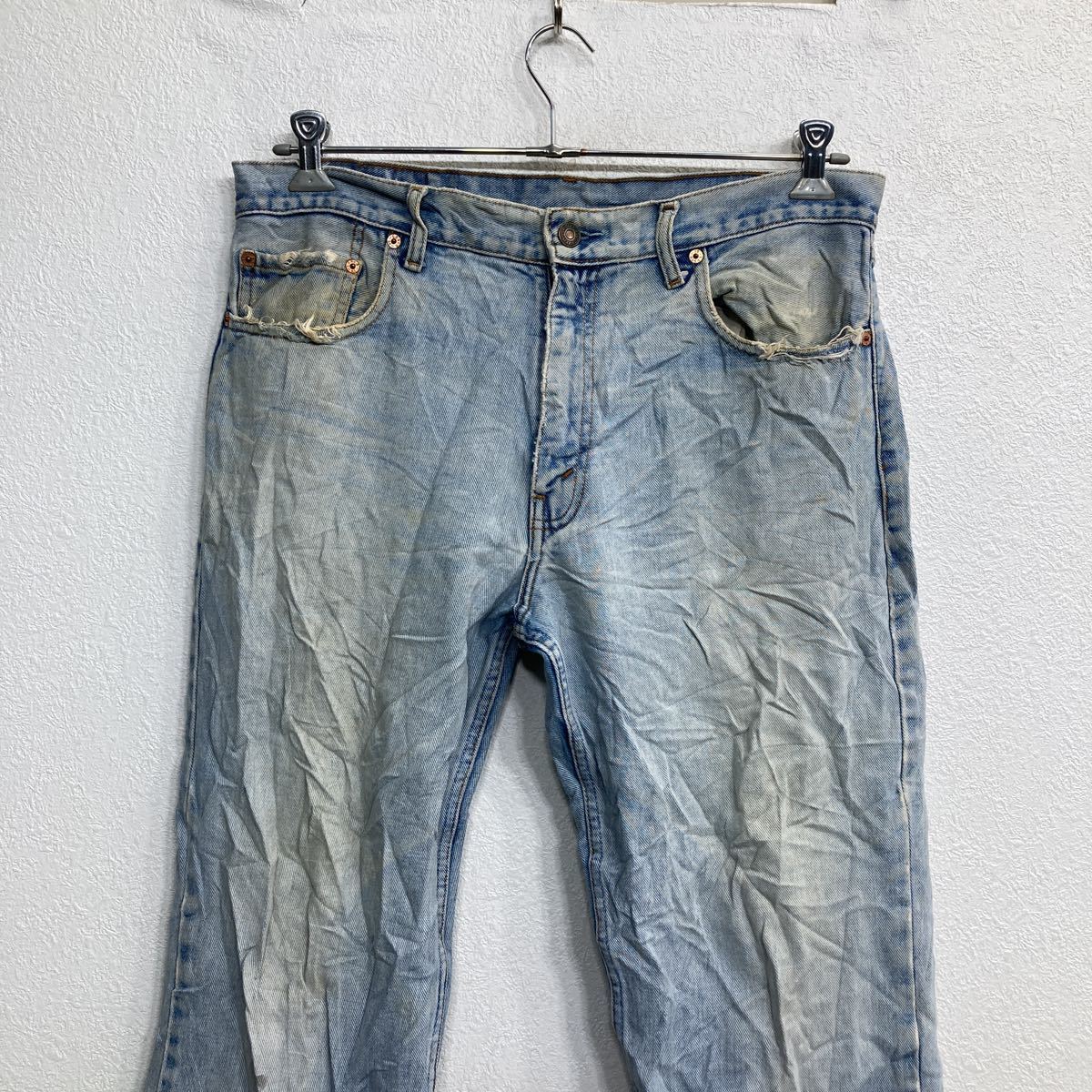 Levi's 511 デニムパンツ W36 リーバイス スリムフィット ビッグサイズ ライトブルー 古着卸 アメリカ仕入 2308-418_画像2