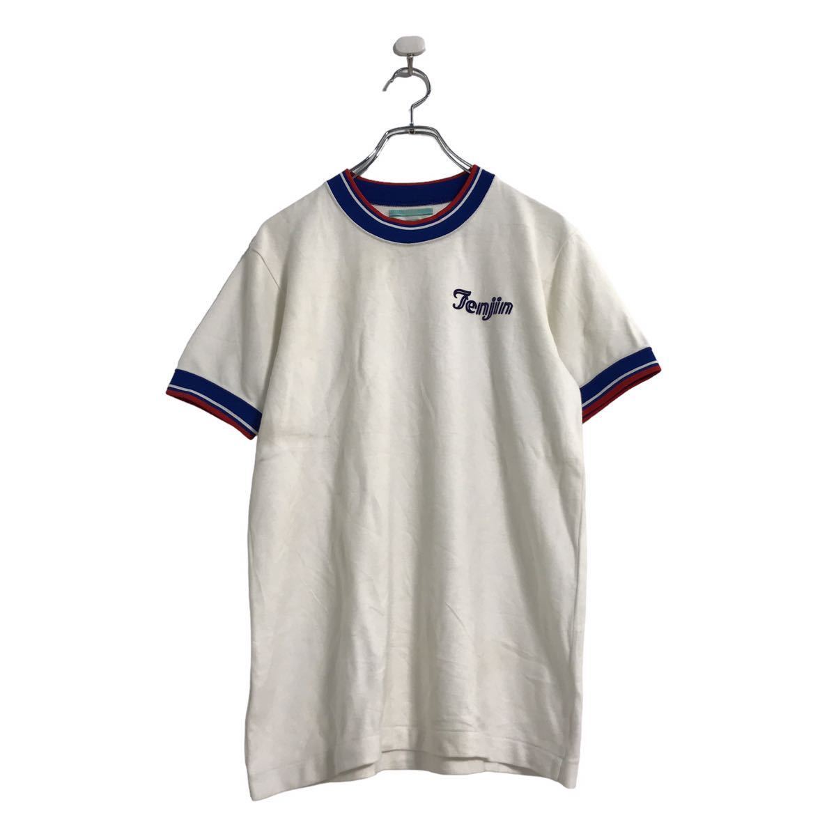kanko 半袖 プリント Tシャツ XL ホワイト ブルー レッド カンコー 体操服 古着卸 アメリカ仕入 a508-5526_画像1