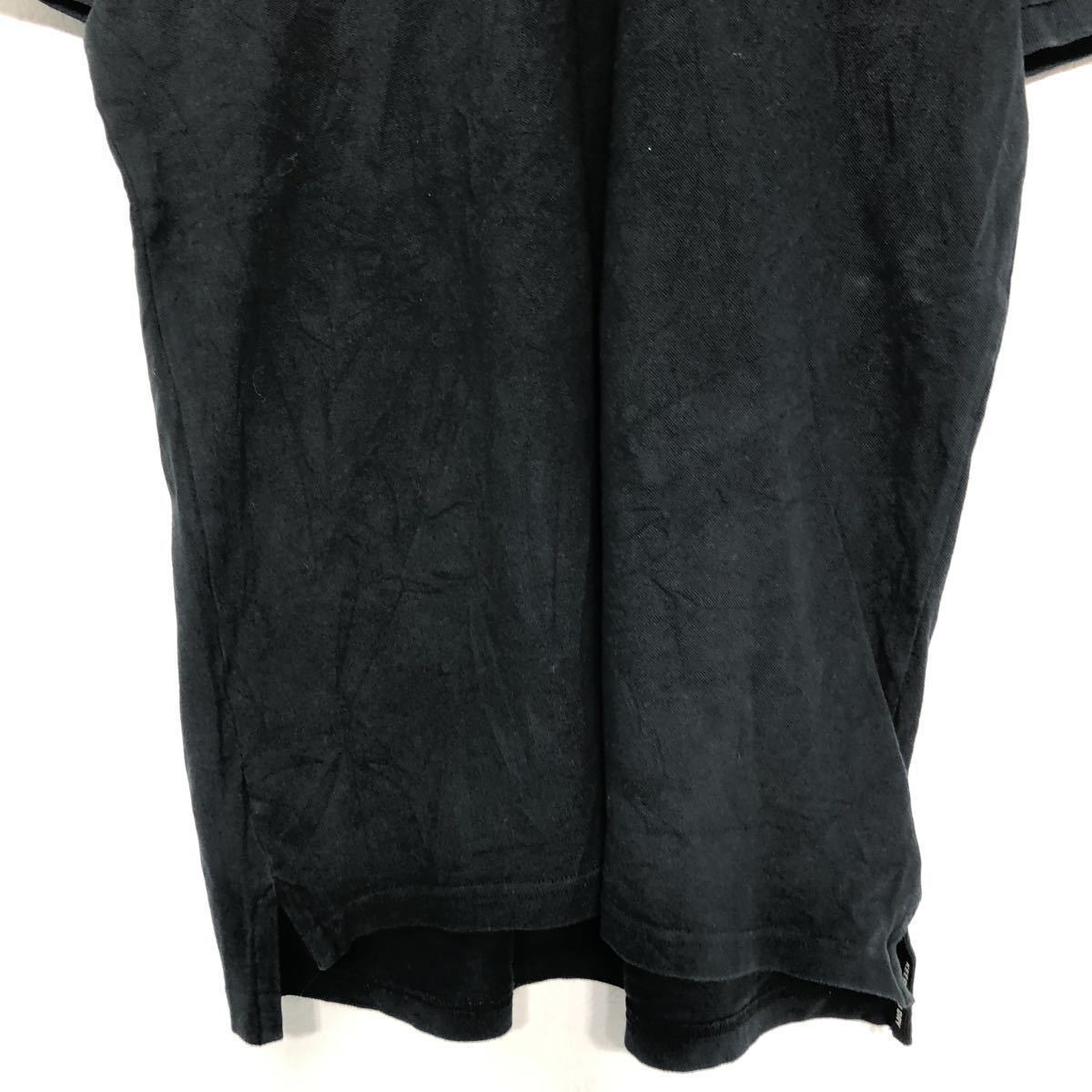 PUMA 半袖 ロゴ ポロシャツ M ブラック プーマ スポーツ 古着卸 アメリカ仕入 a508-5660_画像3