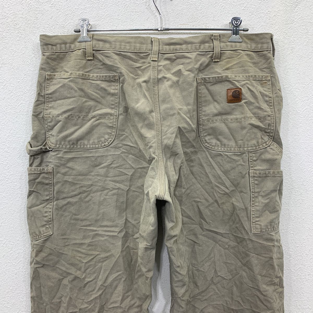 Carhartt ワーク・ペインターパンツ W40 カーハート ベージュ ビッグサイズ 古着卸 アメリカ仕入 2308-951_画像7