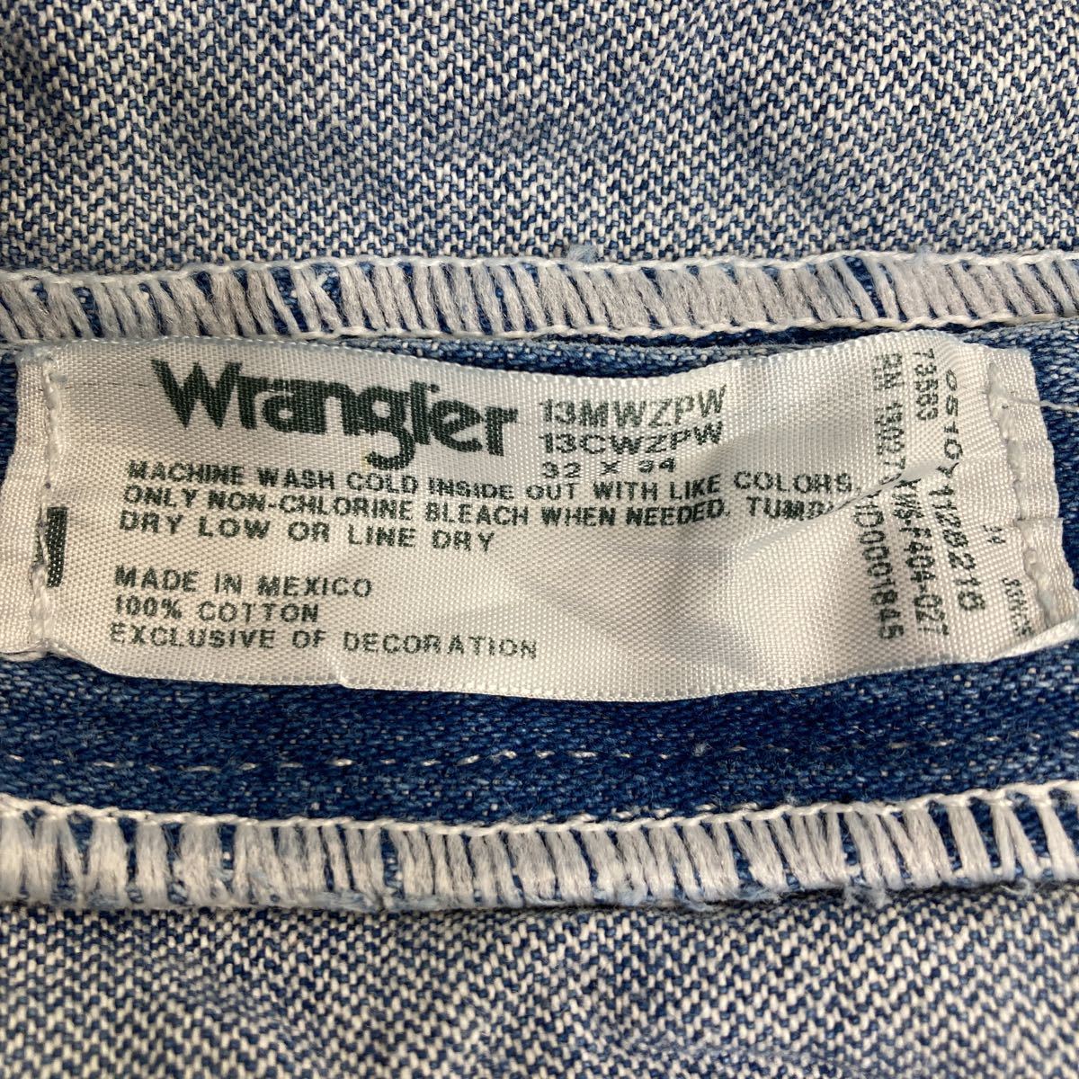 Wrangler デニムパンツ W32 ラングラー 13MWZ ブルー メキシコ製 古着卸 アメリカ仕入 2308-950_画像9