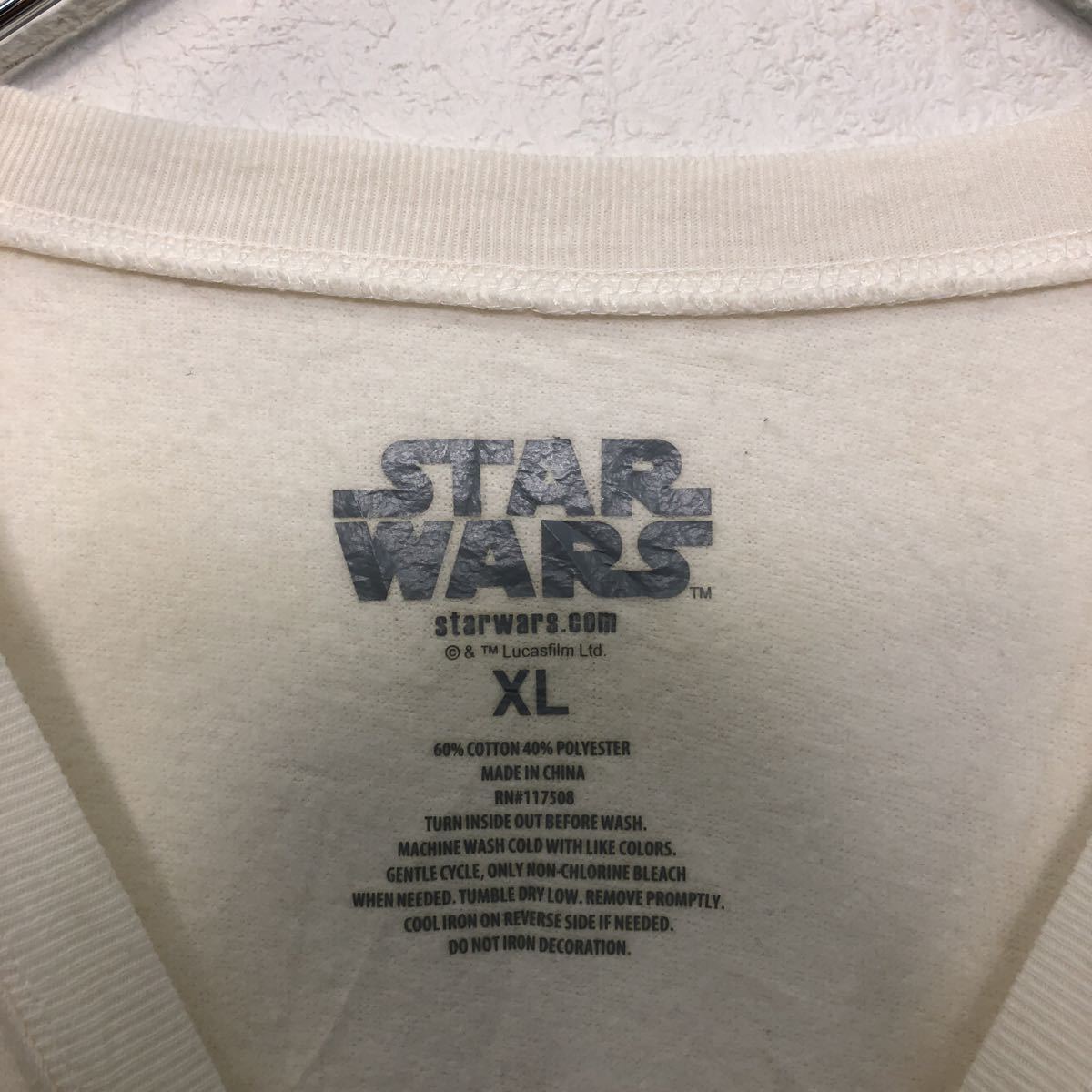 STAR WARS キャラクター プリント スウェット トレーナー XL ホワイト スターウォーズ ビッグサイズ 古着卸 アメリカ仕入 a508-6526_画像4