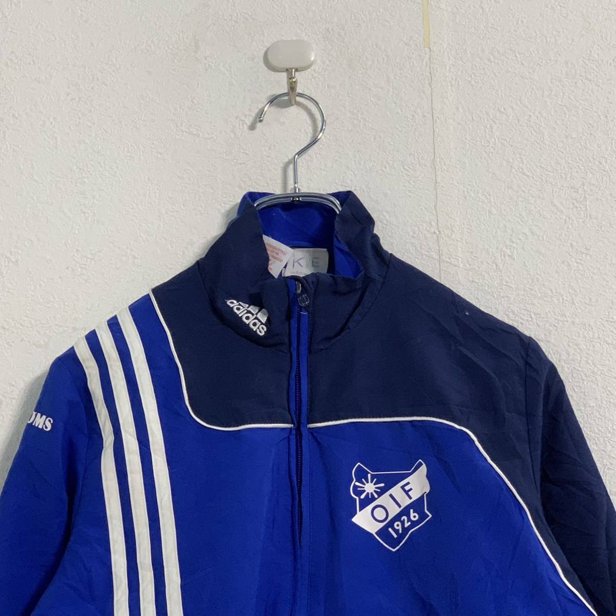 adidas sweat Logo print jersey Youth size Kids 150 blue Adidas old clothes . America buying up a508-6600