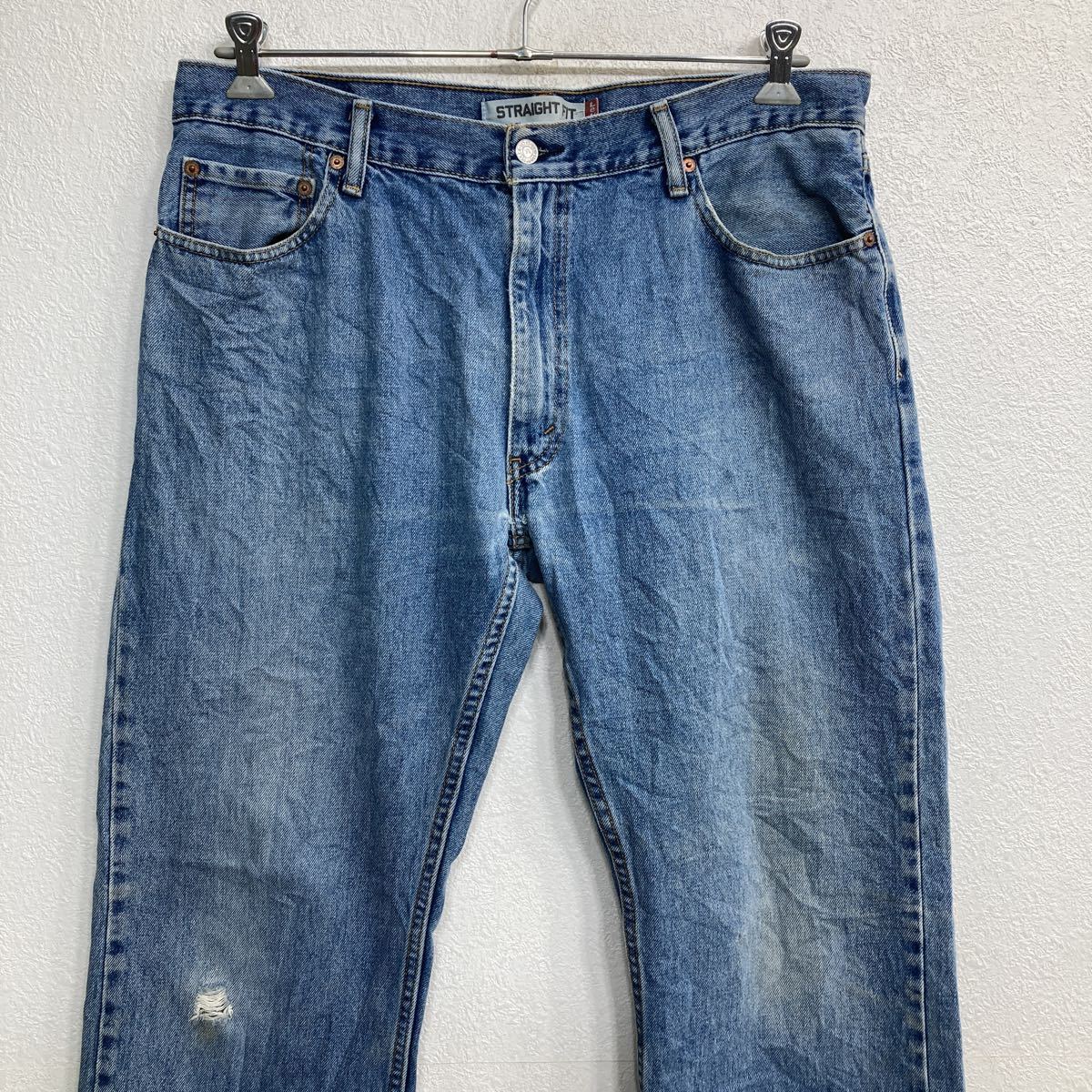 Levi's 505 デニムパンツ W36 リーバイス ストレートフィット ビッグサイズ ブルー メキシコ製 古着卸 アメリカ仕入 2308-1121_画像2