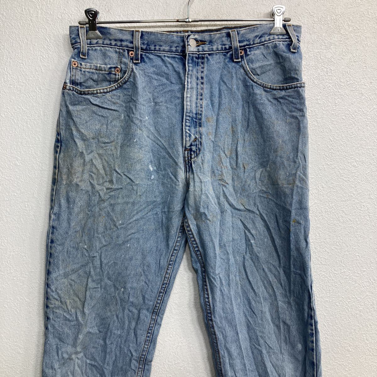 Levi's 505 デニムパンツ W36 リーバイス レギュラーフィット ビッグサイズ ライトブルー 古着卸 アメリカ仕入 2308-1468_画像2