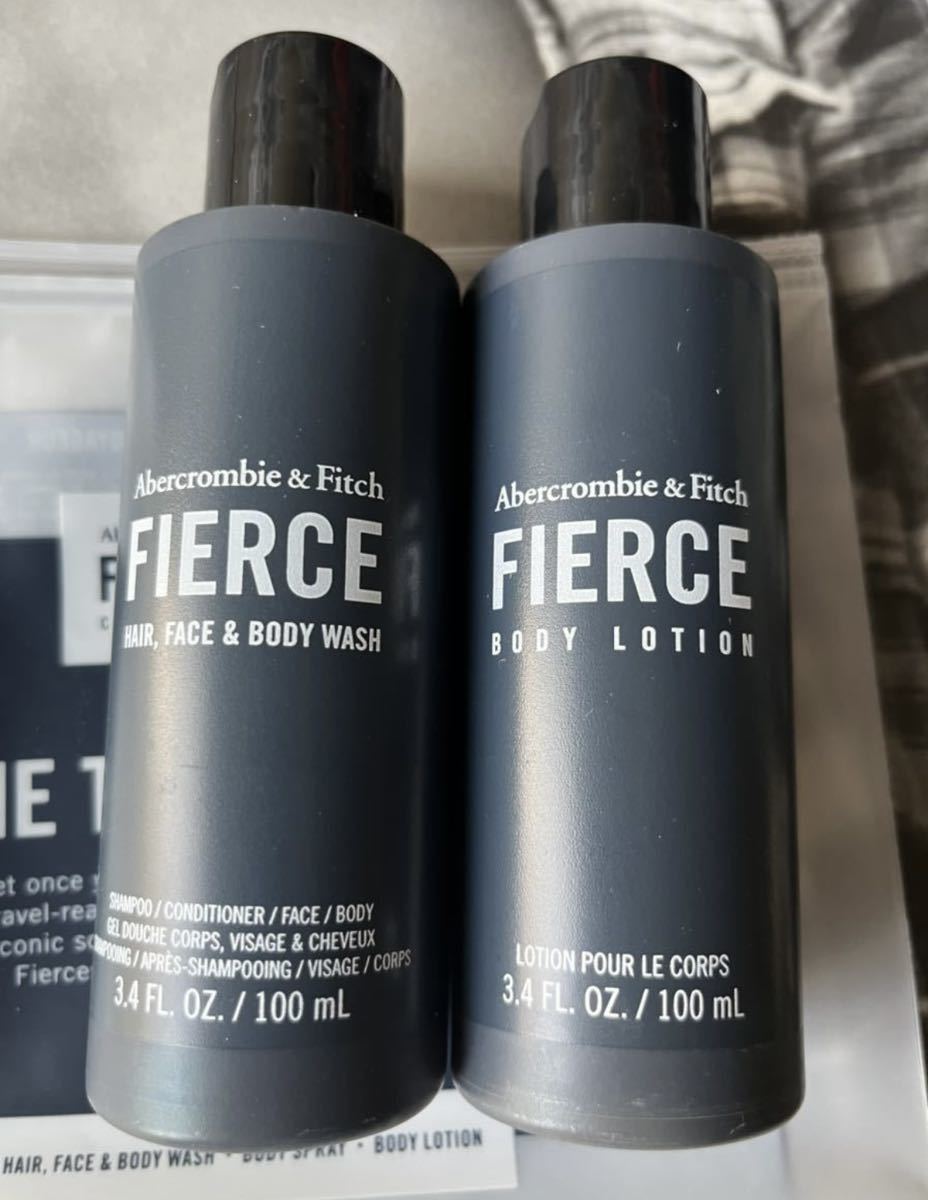 [ бесплатная доставка ]Abercrombie&Fitch Abercrombie & Fitch Fiercefi earth 4 пункт + сумка имеется духи одеколон корпус лосьон woshu спрей 