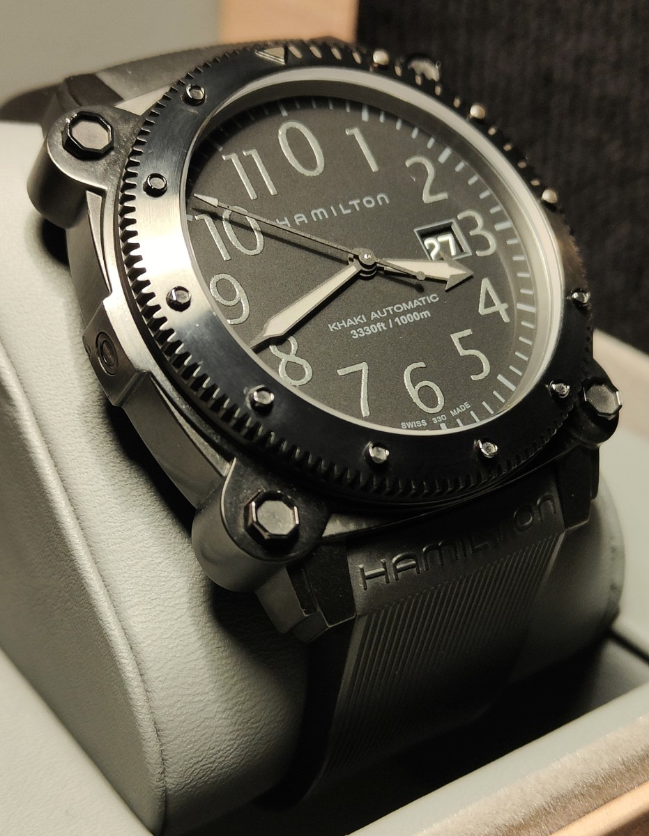 完売 送料無料 1000m防水 腕時計 Graham sinn AUTO ZERO BELOW khaki