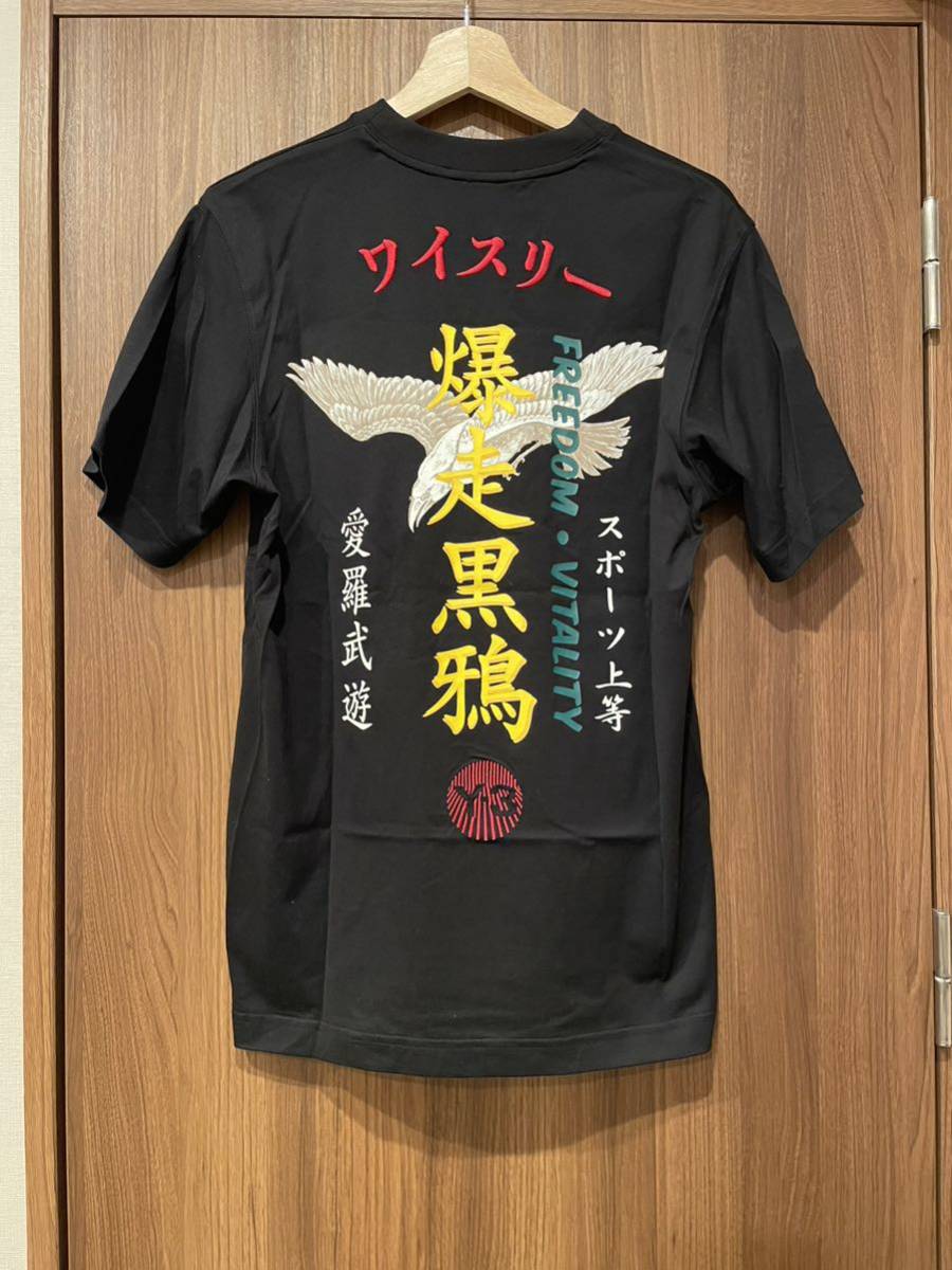 日本最大の 新品同様☆Y-3 20ss 暴走黒鴉 刺繍Tシャツ sizeS☆特攻服