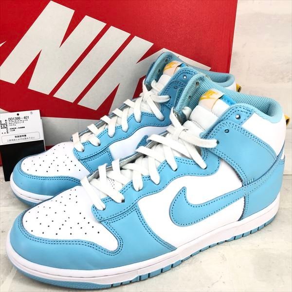 NIKE DUNK HIGH RETRO Blue Chill ナイキ ダンク ハイ レトロ スニーカー DD1399-401 箱有 SIZE:28cm ホワイト/ブルー MH632023082806