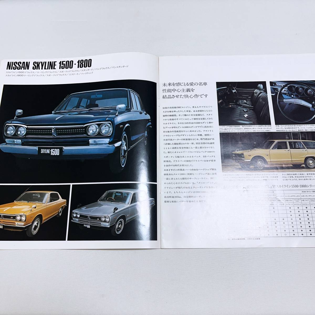 日産プリンス 71年 ラインナップ カタログ 12ページ グロリア スカイライン GT-R プリンス 美品 自動車、オートバイ カタログ、パーツリスト、整備書  日産