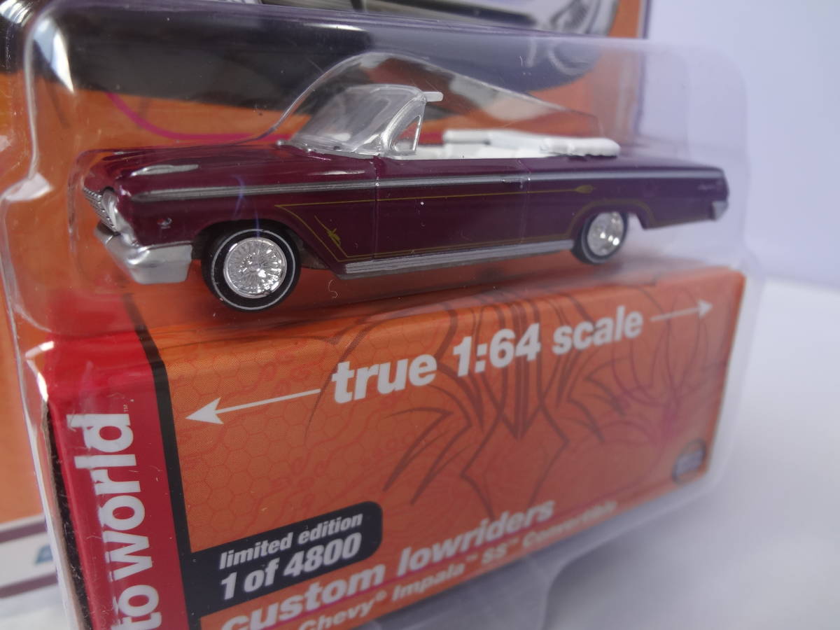 AutoWorld オートワールド 1/64 1962 Chevy Impala SS Convertible シェビー インパラ コンバーチブル ②の画像3