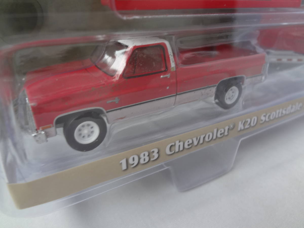 グリーンライト　GREENLIGHT　1/64 1983 Chevrolet K20 Scottsdale with Double-Axle Dump Trailer シボレー スコッツデール トレーラー ②_画像2