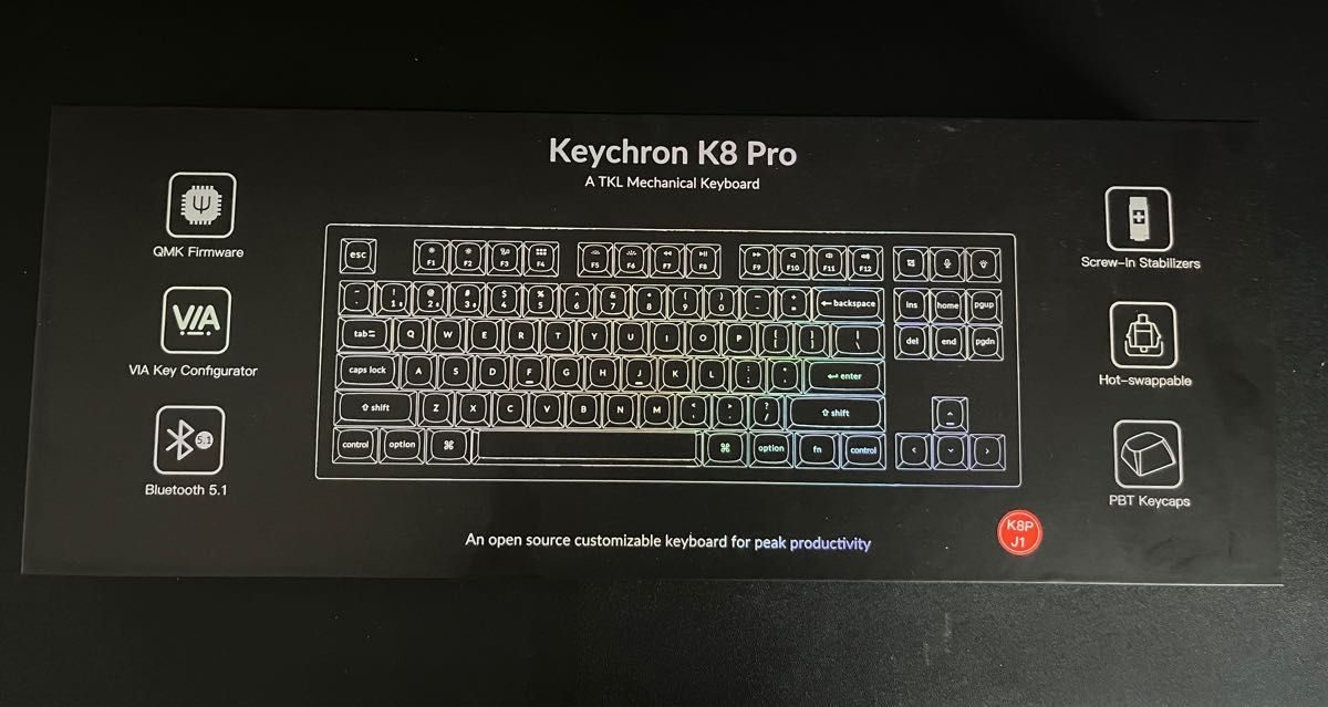 Keychron K8 PRO US ANSI配列 赤軸 RGBアルミニウムフレーム｜PayPay