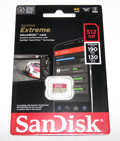かわいい～！」 サンディスク 512GB Extreme SanDisk エクストリーム