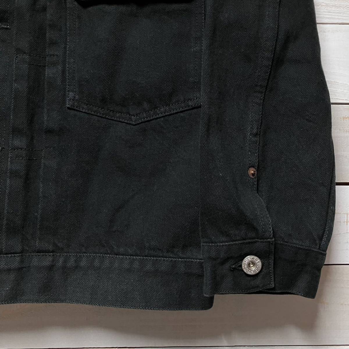 SIZE M SEQUEL DENIM JACKET BLACK FRAGMENT DESIGN シークエル デニム ジャケット ブラック フラグメント デザイン ジージャン Gジャン_画像4