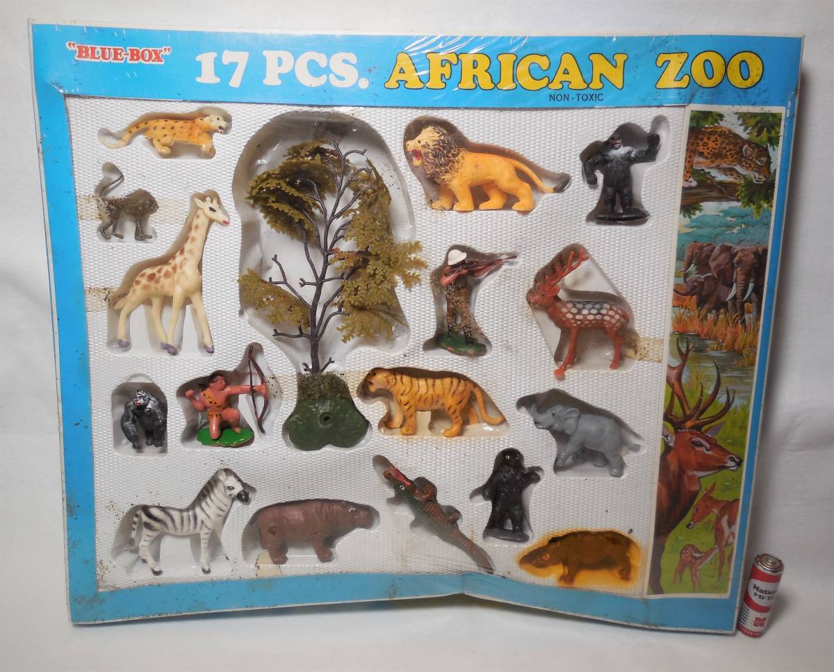 17 PCS/17 Pieces AFRICAN ZOO 動物 など フィギュア 人形 置物 BLUE-BOX シュリンク 箱入り MADE IN HONGKONG 難ありの画像10