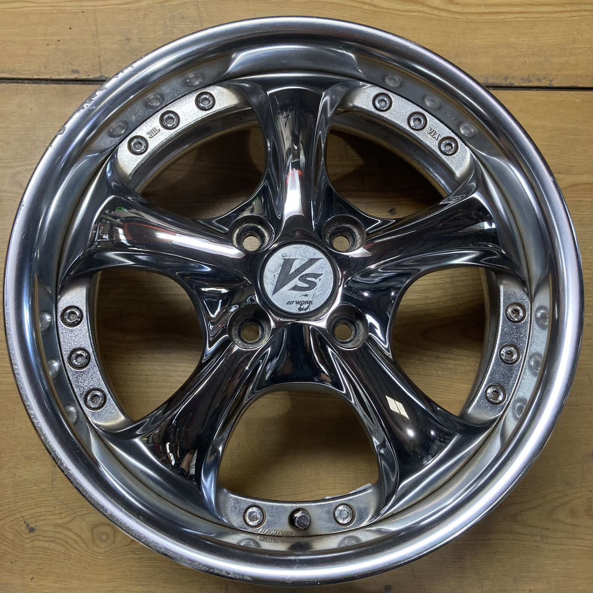 C069 WORK VS-KF 5.5J 15インチ 4H 100 +40 4本 ワーク VSKF C069 WORK VS-KF 5.5J 15インチ 4H 100 +40 4本 ワーク VSKF