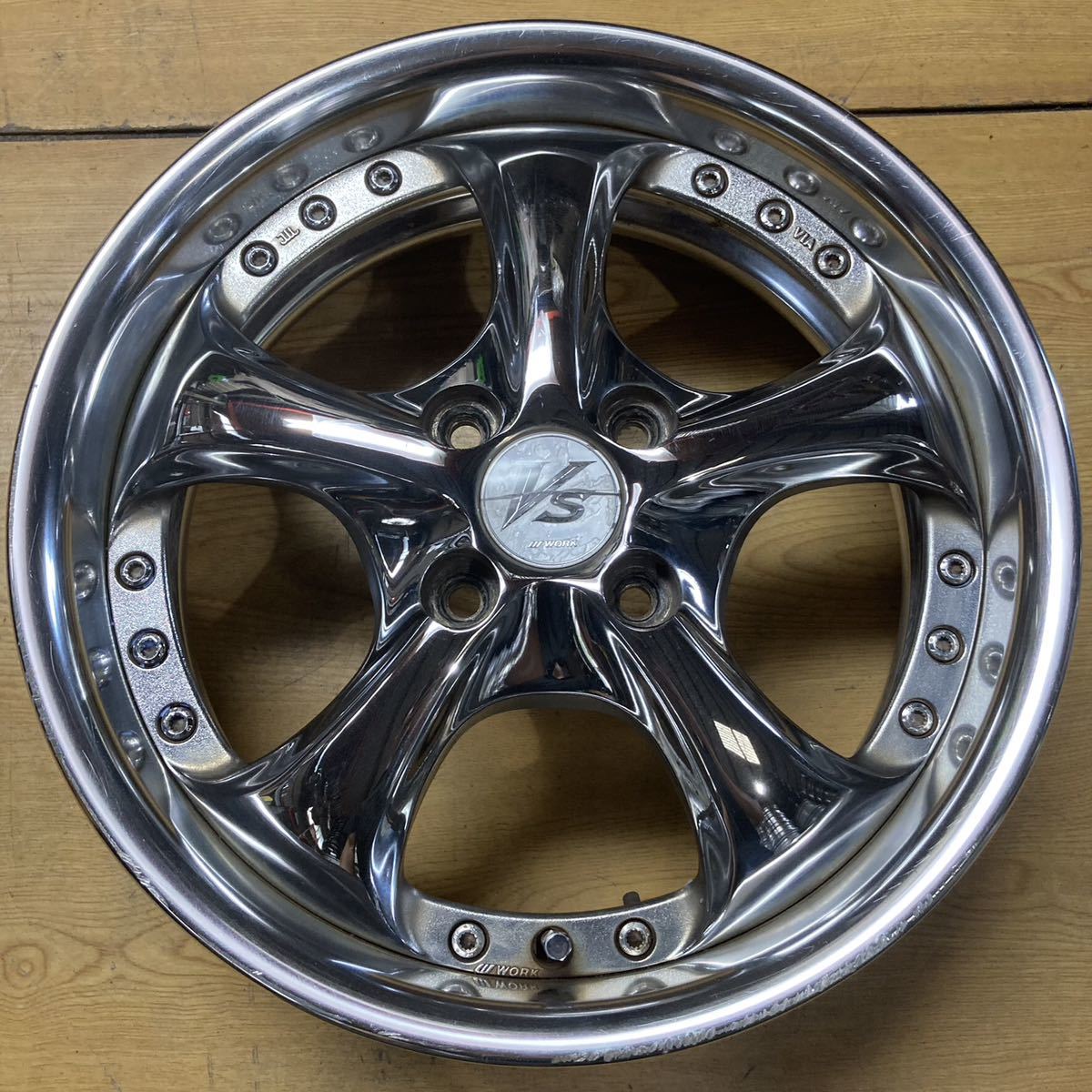 C069 WORK VS-KF 5.5J 15インチ 4H 100 +40 4本 ワーク VSKF C069 WORK VS-KF 5.5J 15インチ 4H 100 +40 4本 ワーク VSKF