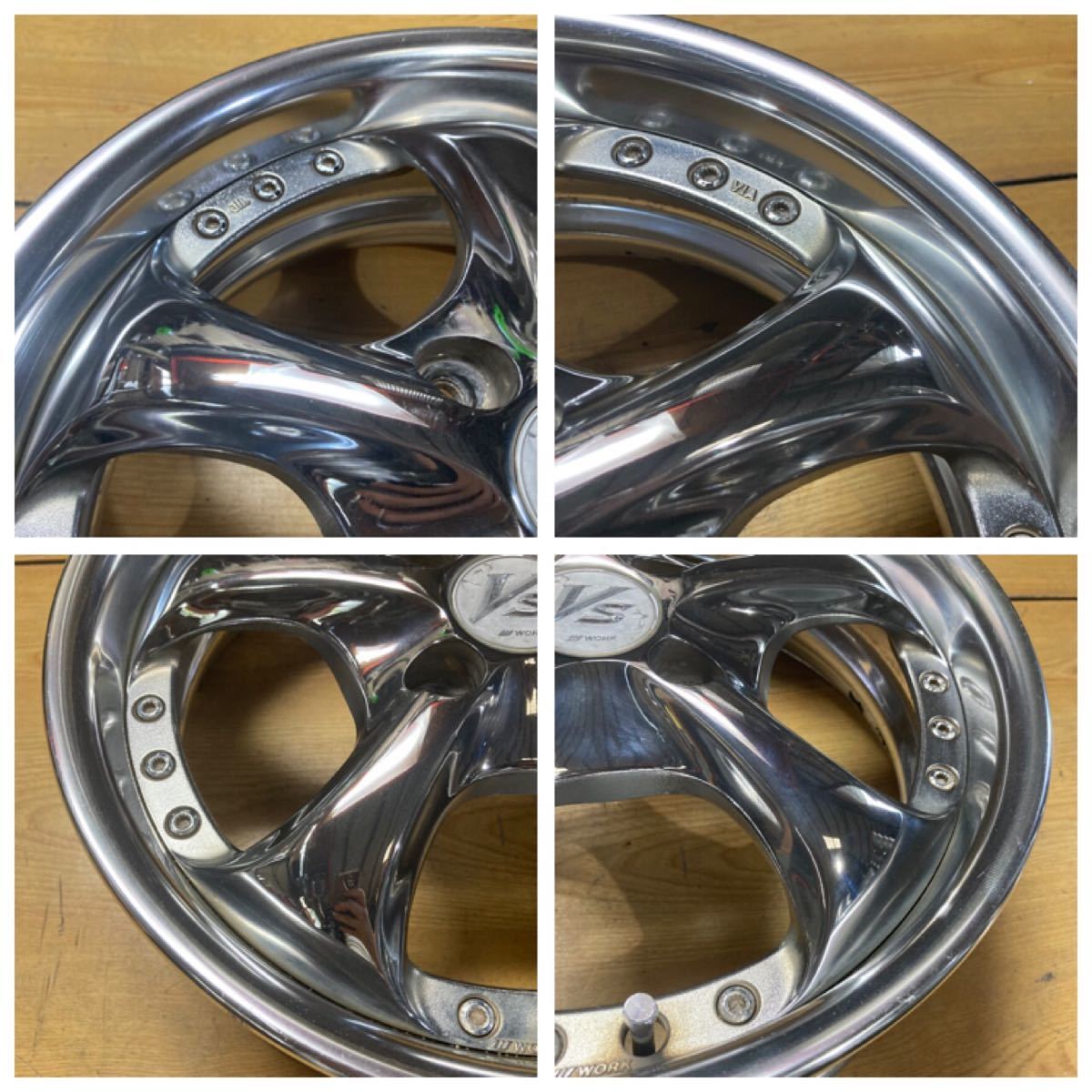 C069 WORK VS-KF 5.5J 15インチ 4H 100 +40 4本 ワーク VSKF C069 WORK VS-KF 5.5J 15インチ 4H 100 +40 4本 ワーク VSKF
