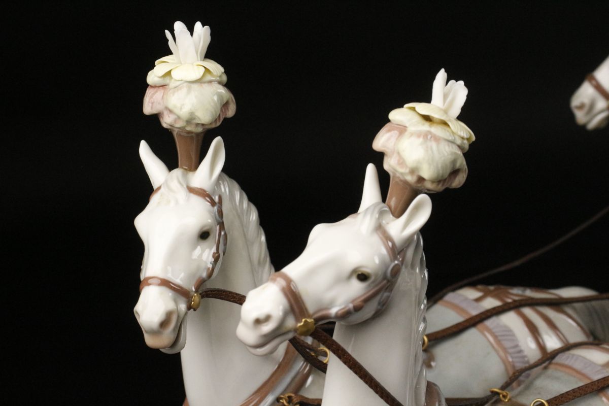 LIG LLADRO リヤドロ 大型作品 特大107㎝ XVIIIth Century Coach 18