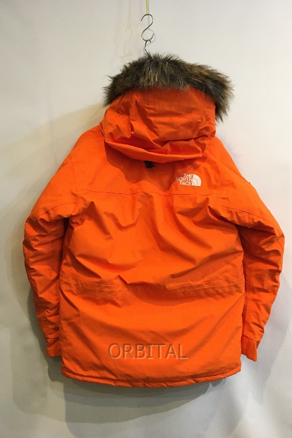 二子玉) THE NORTH FACE ノースフェイス アンタークティカパーカ ダウンジャケット オレンジ L メンズ ND92032 美品 国内正規_画像3