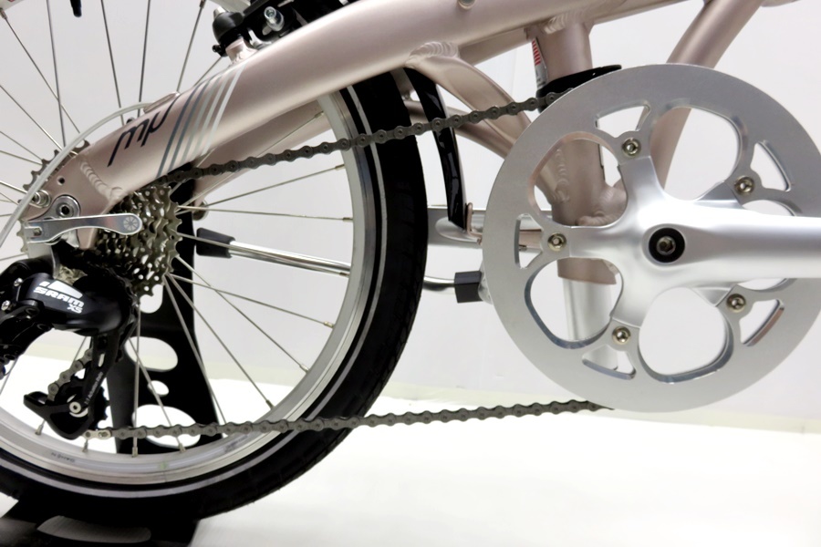 ★★ダホン DAHON MU D9 2020年モデル アルミ 折りたたみ自転車 バイク 20インチ 8速 チタンニウム_画像4