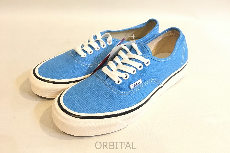 二子玉)VANS ヴァンズ バンズ 未使用 AUTHENTIC 44 DX オーセンティック44DX サックス 水色 メンズ 25.5cm_画像1