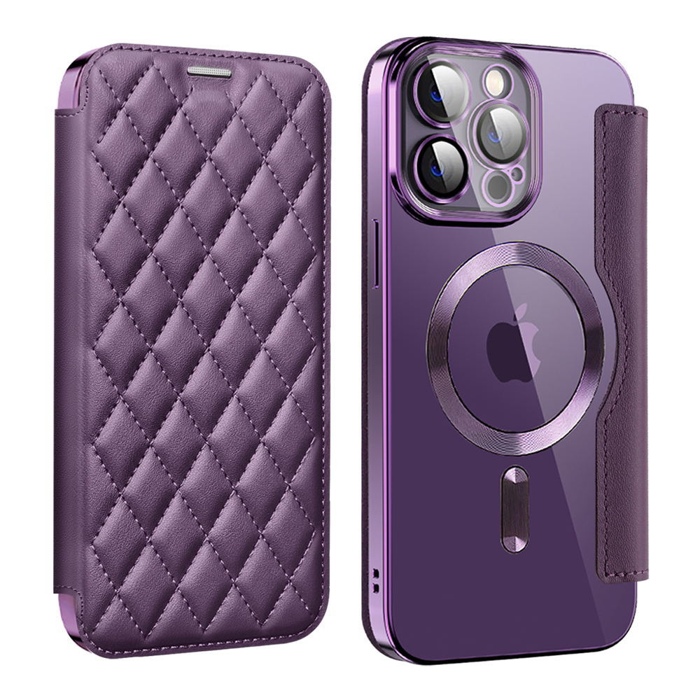 全6色 iPhone 14Pro Max ケース カメラレンズ全面保護 MagSafe対応 アイフォン 14 プロマックス カバー 手帳型カード収納 カバー 薄型 軽量_画像5