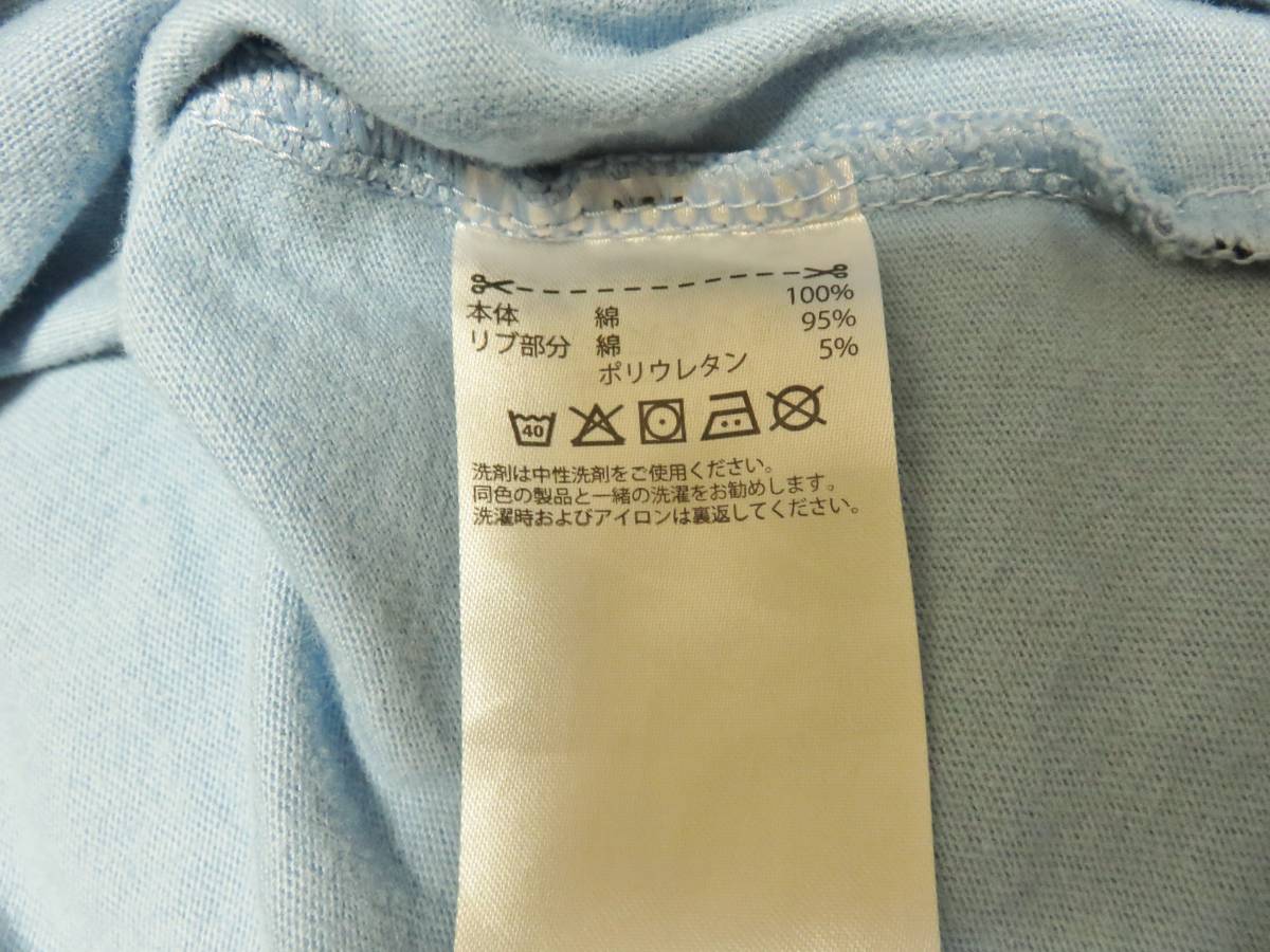 adidas 半袖 Tシャツ メンズ サイズM ブルー 綿100％ バックプリントあり カットソー アディダスジャパンの画像8