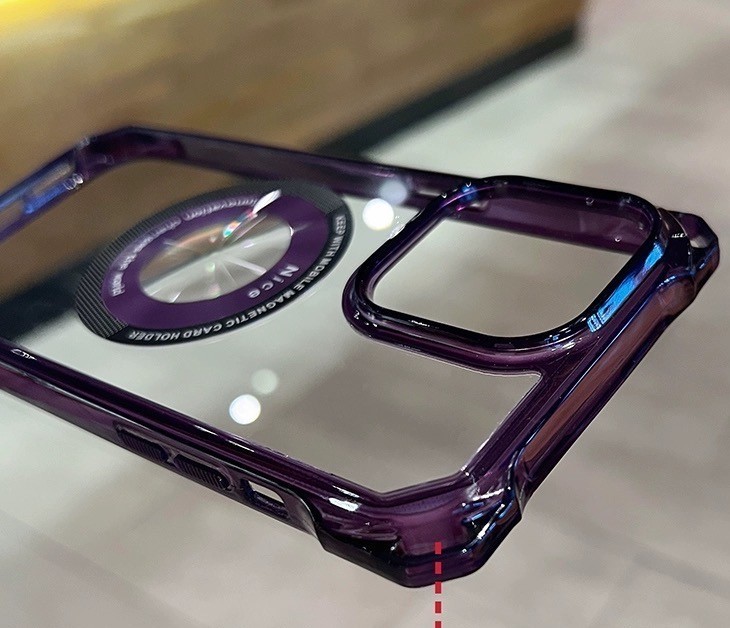 iPhone 14 PRO MAX (6.7 -inch ) Magsafe correspondence NICE wonder share electric plating Impact-proof . case Night purple B2