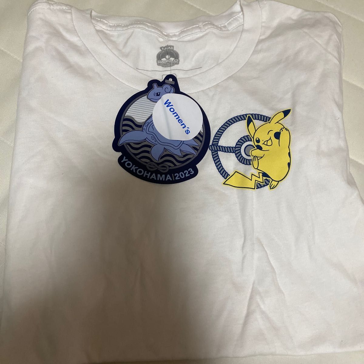 WCS2023横浜限定　Tシャツ　ピカチュウ　ホワイト　S