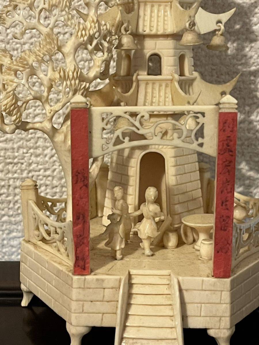 天然素材象牙風彫刻置物マンモス置物時代物縁起物古置物古| JChere雅虎