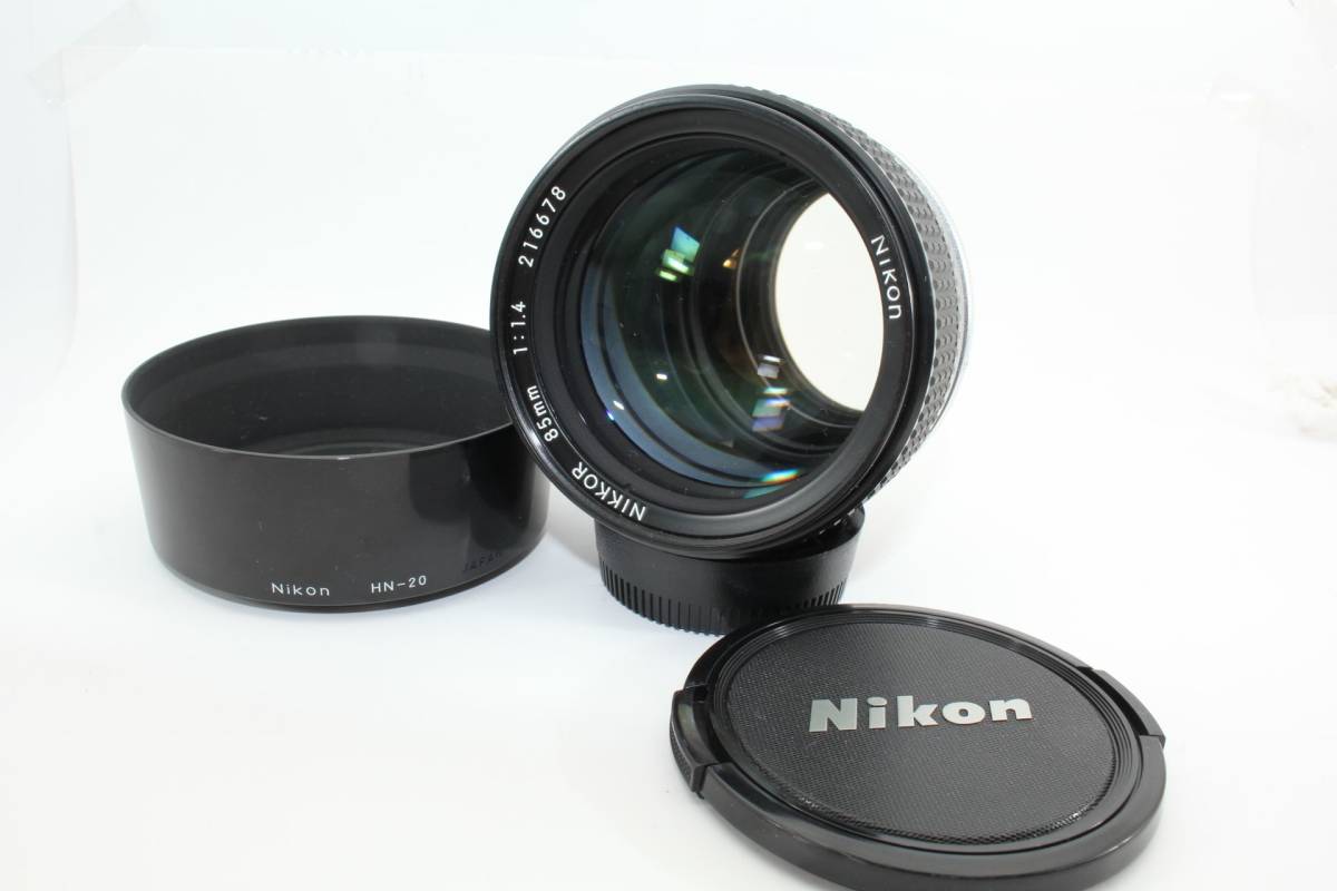 ☆美品ニコンNikon Ai-S NIKKOR 85mm F1.4 AIS ニコンニッコールMF
