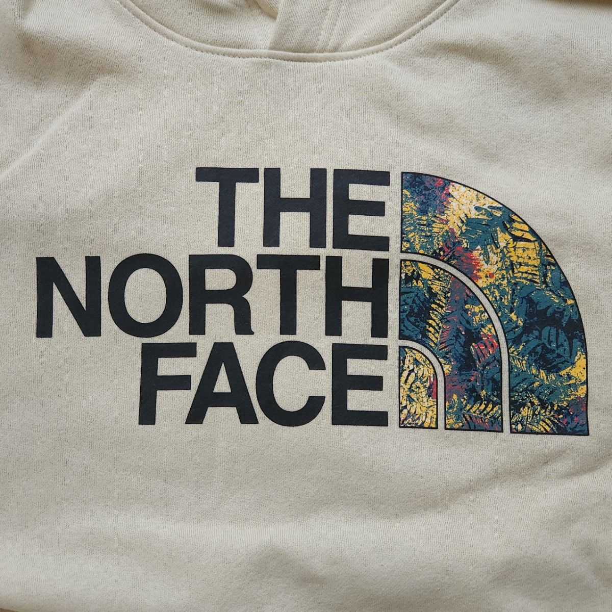 THE NORTH FACE　ノースフェイス　ハーフドームロゴ　メンズパーカー　4XL相当　ベージュ