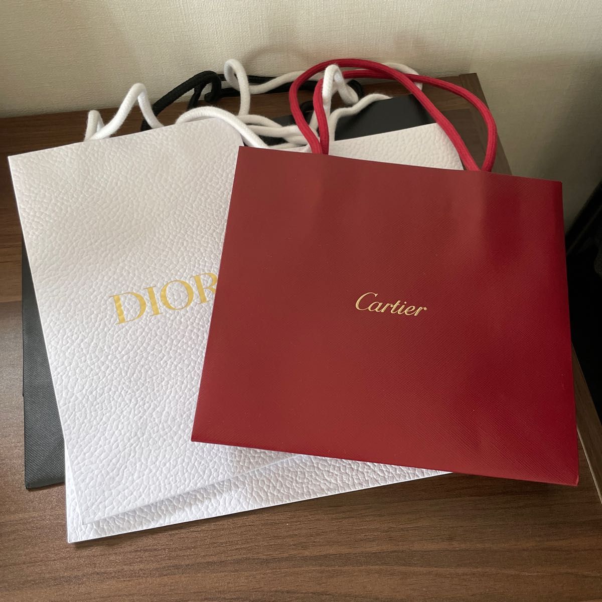 【美品】ブランドショッパー　 カルティエ Cartier Christian Dior DIOR  ショップ袋 紙袋 手提げ