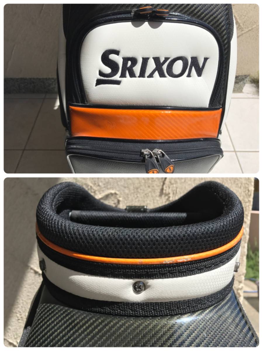 鄧祿普◆SRIXON◆Srixon◆球童包◆回歸◆黑與黃◆9.5型◆46英寸◆二手貨 原文:ダンロップ ◆ SRIXON ◆ スリクソン ◆ キャディバッグ ◆ ツアーバック ◆ ブラック＆イエロー ◆ 9.5型 ◆ 46インチ ◆ 中古品