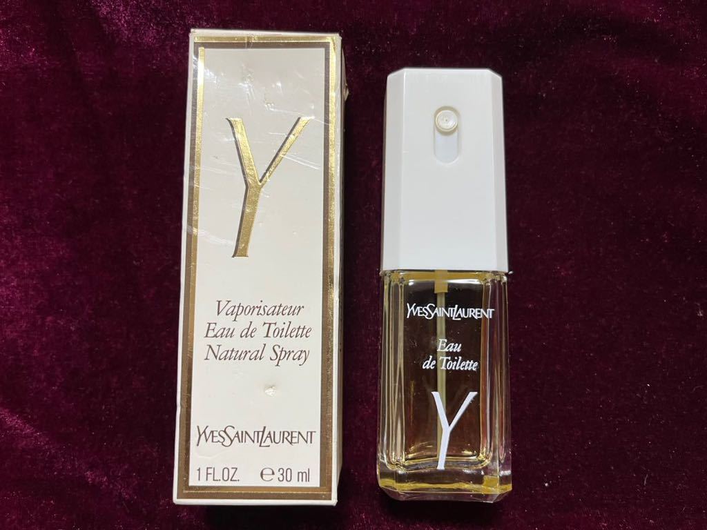 ★希少★イブサンローラン vaporisateur Yves Saint Laurent Y Eau de Toilette Natural Spray 香水 30ml 残量9割の画像1