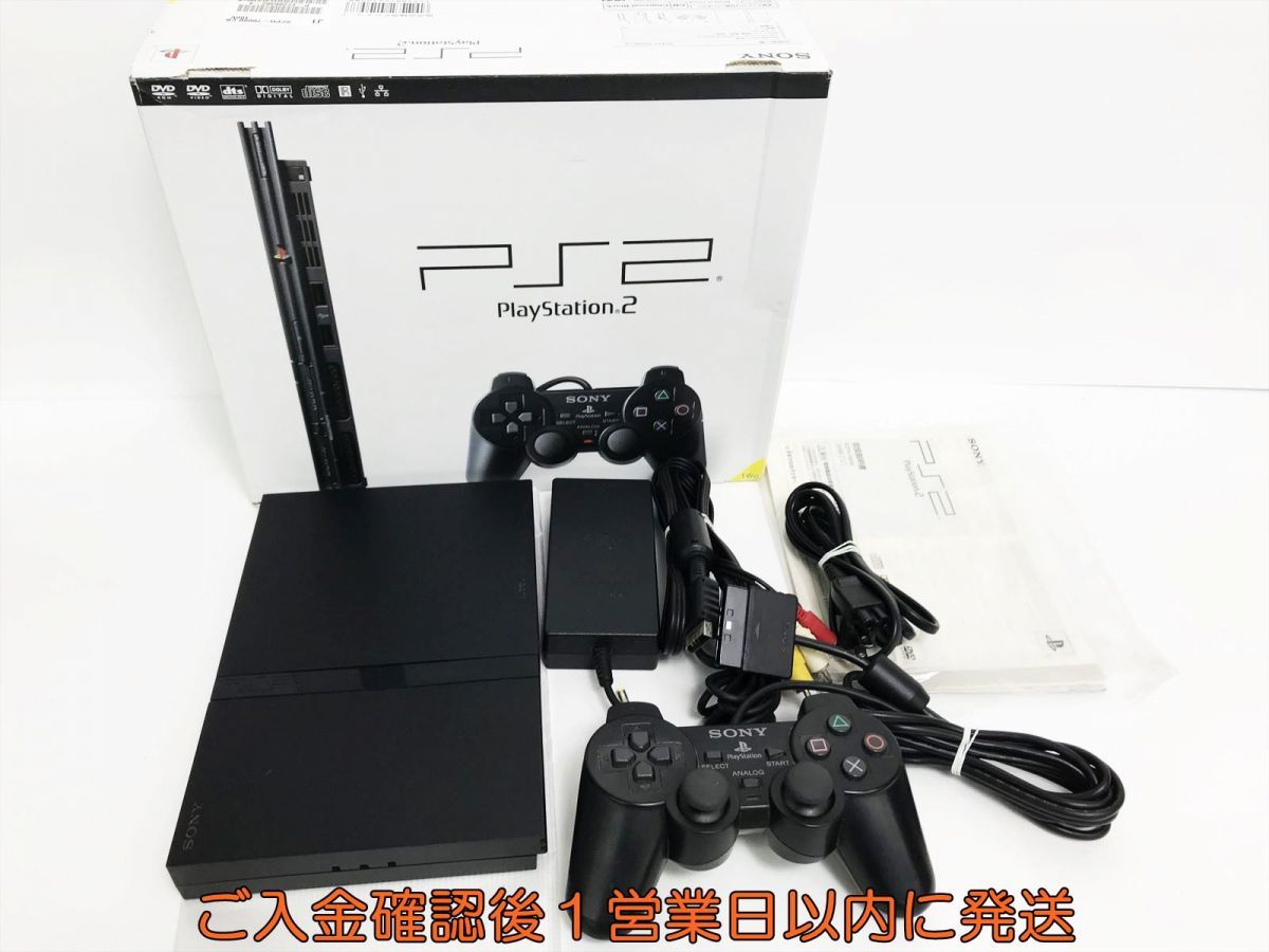 ヤフオク! - 【1円】PS2 本体 セット 薄型 ブラック SONY P...