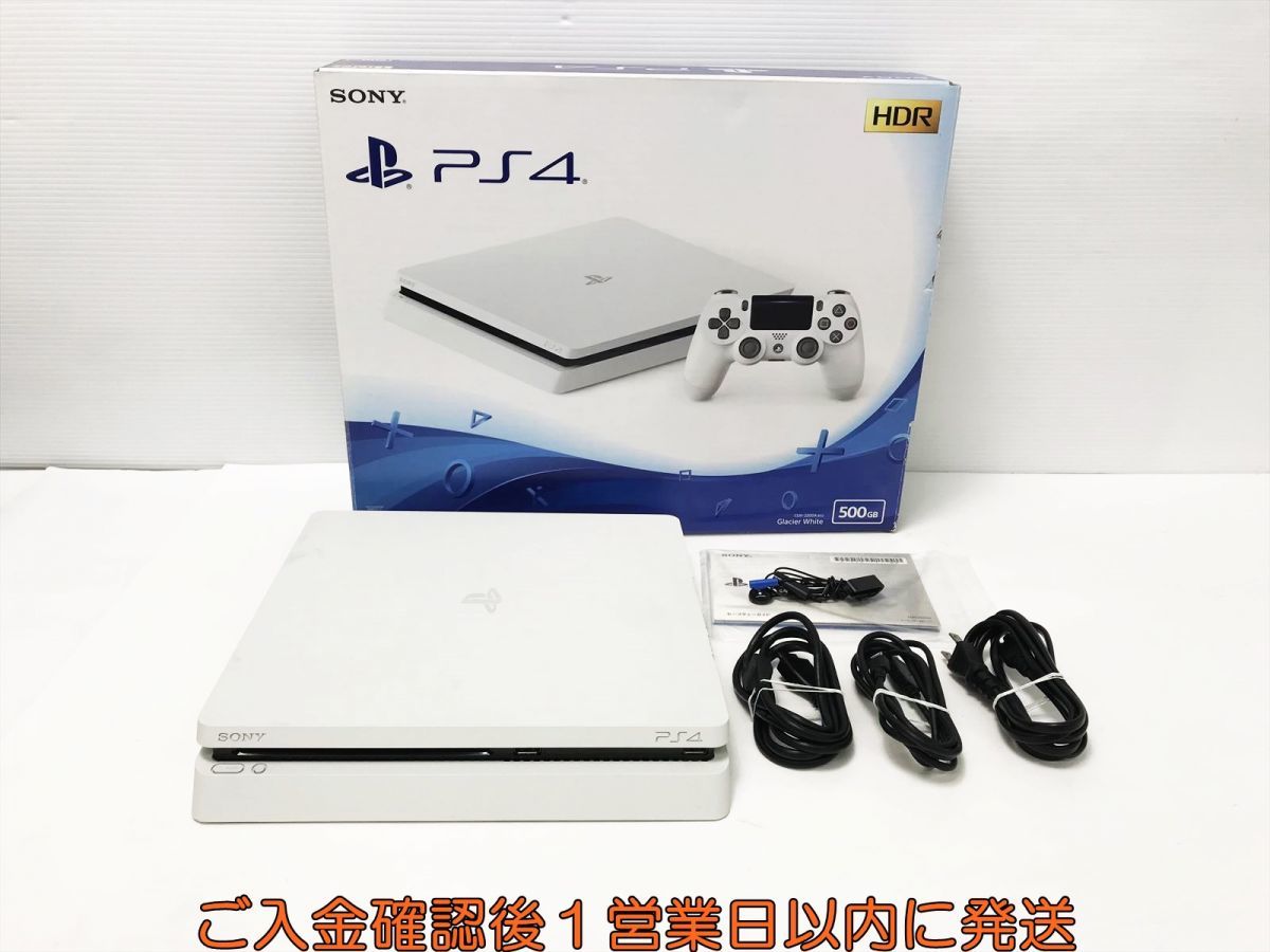 【1円】PS4 本体 セット 500GB ホワイト SONY PlayStation4 CUH-2200A 初期化/動作確認済 プレステ4 G06-056yk/G4