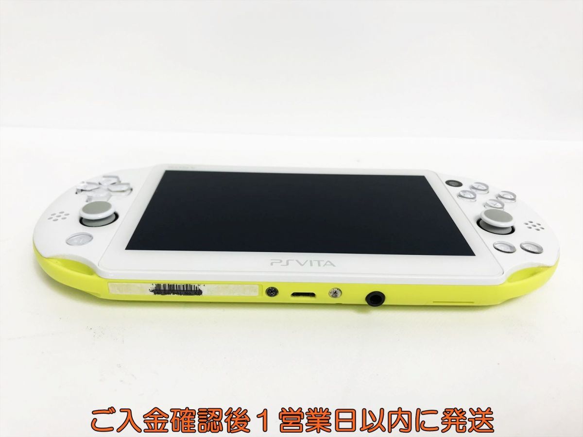 1円】PSVITA 本体/箱 セット ライムグリーン/ホワイト PCH-2000 初期化